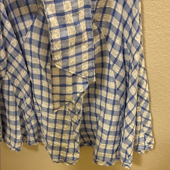 Free People Lavender and White Checkered Mini Dress - Picture 5 of 6